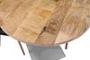 Bistrotisch massiv Mango Rough rund 70 cm Säulengestell-eckig silber EMILIO 173844656 Bild 4