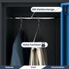 Umkleideschrank Spind IGOR - 6 Abteile, Etikettenhalter Lüftungsschlitze | Umkleidespind Schließfachschrank Garderobenspind, 185x90x45cm Anthrazit-Blau Bild 4