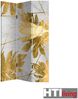 HTI-Living Paravent Paravent Gold Silber Leaves (Stück, 1 St, 1 Paravent), Raumteiler Sichtschutz Trennwand Bild 2