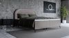 Selsey 'Loreo' Boxspringbett mit Samtbezug, greige, 160x200 cm Bild 2