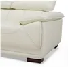 Vente-unique - MACELO Sofa Leder Weiß - B 97 cm x H 75 cm x L 170 cm Bild 5