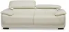 Vente-unique - MACELO Sofa Leder Weiß - B 97 cm x H 75 cm x L 170 cm Bild 3