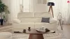 Vente-unique - MACELO Sofa Leder Weiß - B 97 cm x H 75 cm x L 170 cm Bild 2