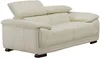Vente-unique - MACELO Sofa Leder Weiß - B 97 cm x H 75 cm x L 170 cm Bild 4