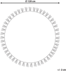 Teppich creme/rot ø 120 cm Mandala-Muster AYAKLI Bild 2