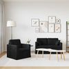 vidaXL Sofa Set 2 pcs Schwarz 138 x 78 x 80 cm Samt 3407513 Bild 3