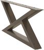 vidaXL Couchtischbeine 2 Stk. Naturstahl 70x(30-31,3) cm Stahl 4012695 Bild 4