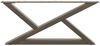 vidaXL Couchtischbeine 2 Stk. Naturstahl 70x(30-31,3) cm Stahl 4012695 Bild 5