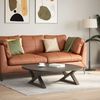 vidaXL Couchtischbeine 2 Stk. Naturstahl 70x(30-31,3) cm Stahl 4012695 Bild 3