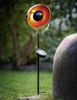 2er Set LED Solarleuchte, Erdspieß, schwarz-orange, H 61 cm Bild 3