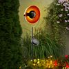 2er Set LED Solarleuchte, Erdspieß, schwarz-orange, H 61 cm Bild 5