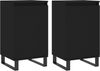 vidaXL Sideboards 2 Stk. Schwarz 40x35x70 cm Holzwerkstoff 831071 Bild 2