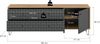 Lowboard (B/H/T: 164x56x40 cm) in Artisan Oak Nachbildung und anthrazit matt Bild 4