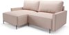 Ecksofa Schlafsofa Sofa BRAGA in Stoff Now or Never Creme Ottomane Links Bild 2