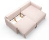 Ecksofa Schlafsofa BETTO Stoff Now or Never Dunkelgrau Ottomane Rechts Bild 3