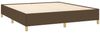 Boxspringbett Dunkelbraun 160x200 cm Stoff [3120972] Bild 4