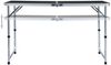 vidaXL Campingtisch Klappbar Grau Aluminium 120x60 cm 48173 Bild 2