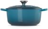 Le Creuset Signature Gusseisen-Bräter mit Deckel, Für alle Herdarten und Induktion geeignet, Rund, Deep Teal, 20,0 cm, 2.4 Bild 3