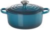 Le Creuset Signature Gusseisen-Bräter mit Deckel, Für alle Herdarten und Induktion geeignet, Rund, Deep Teal, 20,0 cm, 2.4 Bild 2
