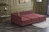 Eckschlafsofa, 'Fly', 70 x 210 x 280, Weinrot Bild 3