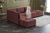 Eckschlafsofa, 'Fly', 70 x 210 x 280, Weinrot Bild 2