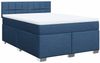 Boxspringbett mit Matratze, Stoff, Viereckige, grauer Fuß, Blau, 140x190 cm, true Bild 3