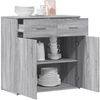 vidaXL Kommode Grau Sonoma 79 x 38 x 80 cm Holzwerkstoff Bild 4
