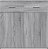 vidaXL Kommode Grau Sonoma 79 x 38 x 80 cm Holzwerkstoff Bild 5