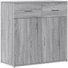 vidaXL Kommode Grau Sonoma 79 x 38 x 80 cm Holzwerkstoff Bild 2