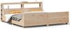 vidaXL Massivholzbett ohne Matratze 180x200 Kiefernholz 3306450 Bild 2