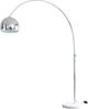 Bogenlampe Marmor und Metall Chrom Bild 5
