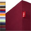 r-up Beste Spannbettlaken 90x200-100x220 bis 35cm Höhe bordeauxrot 95% Baumwolle / 5% Elastan 230g/m² Bild 2