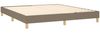 vidaXL Boxspringbett mit Matratze Taupe 180x200 cm Stoff 3140717 Bild 4