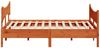vidaXL Massivholzbett ohne Matratze Wachsbraun 180x200 Kiefernholz 3216374 Bild 5