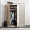 Kleiderschrank Olivia aus Kiefernholz, modern im Landhausstil, hellgrau Dust, FSC-zertifiziert Bild 2