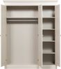 Kleiderschrank Olivia aus Kiefernholz, modern im Landhausstil, hellgrau Dust, FSC-zertifiziert Bild 4
