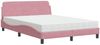 vidaXL Bett mit Matratze "Dover" Rosa 140x200 cm Samt 3208416 Bild 2