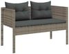 vidaXL Gartensofa-set mit Kissen 6 pcs Grau und Dunkelgrau Poly-Rattan 4104702 Bild 4