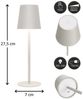 Coen Bakker Deco BV LED Außen-Tischleuchte Touch Tischlampe Dimmbar Akku IP44 Glatt Klein, Touch-Funktion, LED fest verbaut, Kaltweiß, Warmweiß, Tageslichtweiß Bild 3