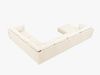 Micadoni Panorama-Ecksofa Kaelle 8-Sitzer Rechts Chenille Over The Horizon Helles Beige Bild 3
