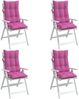 vidaXL Hochlehner-Auflagen 4 Stk. Rosa Oxford-Gewebe 377663 Bild 4