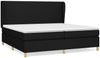 Boxspringbett mit Matratze Stoff Schwarz 200x200 cm, Härtegrad: H2 [3128391] Bild 2