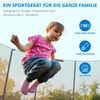 KINETIC SPORTS Trampolin Outdoor 'Salto Plus' - Komplett-Set für Kinder, USA Sprungtuch, Netz, Randpolster, Leiter, Blau-2, Ø 183 cm Bild 3