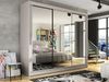 Kleiderschrank Aston III (Farbe: Cashmere / Spiegel, ohne Beleuchtung) Bild 2