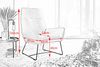 KAWOLA Sessel BISA Cord olivgrün 102 x 81 x 82 cm Bild 3