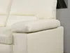 Vente-unique - MIMAS Sofa Leder Weiß - B 89 cm x H 97 cm x L 162 cm Bild 3