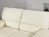 Vente-unique - MIMAS Sofa Leder Weiß - B 89 cm x H 97 cm x L 162 cm Bild 4