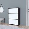 Schuhschrank Aurskog 110x73,5x24cm Anthrazit/Weiß [en. casa] Bild 2