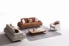 Sitzgruppe/Sofa Set - Wohnzimmergarnitur "Helios" 3+3+1+1-Braun Bild 2