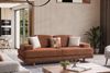 Sitzgruppe/Sofa Set - Wohnzimmergarnitur "Helios" 3+3+1+1-Braun Bild 4